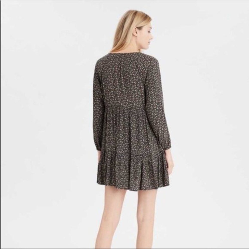American Eagle Long Sleeve Babydoll Dress Sz XS - Picture 2 of 9